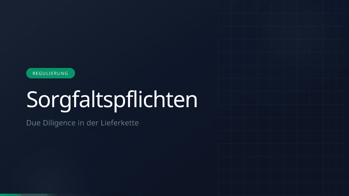 Supply Chain Due Diligence im Batteriepass