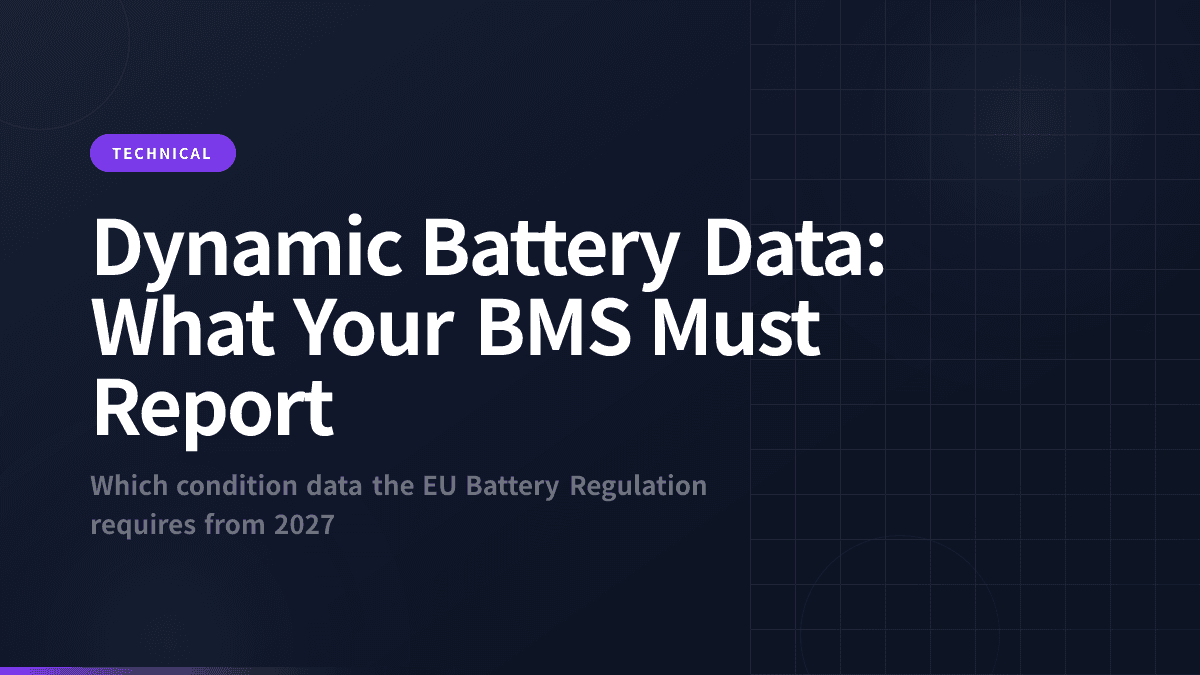 Dynamic Battery Data: What Your BMS Must Report